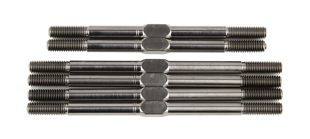 RC10T6.2 FT Titanium Turnbuckle Set, 3.5mm