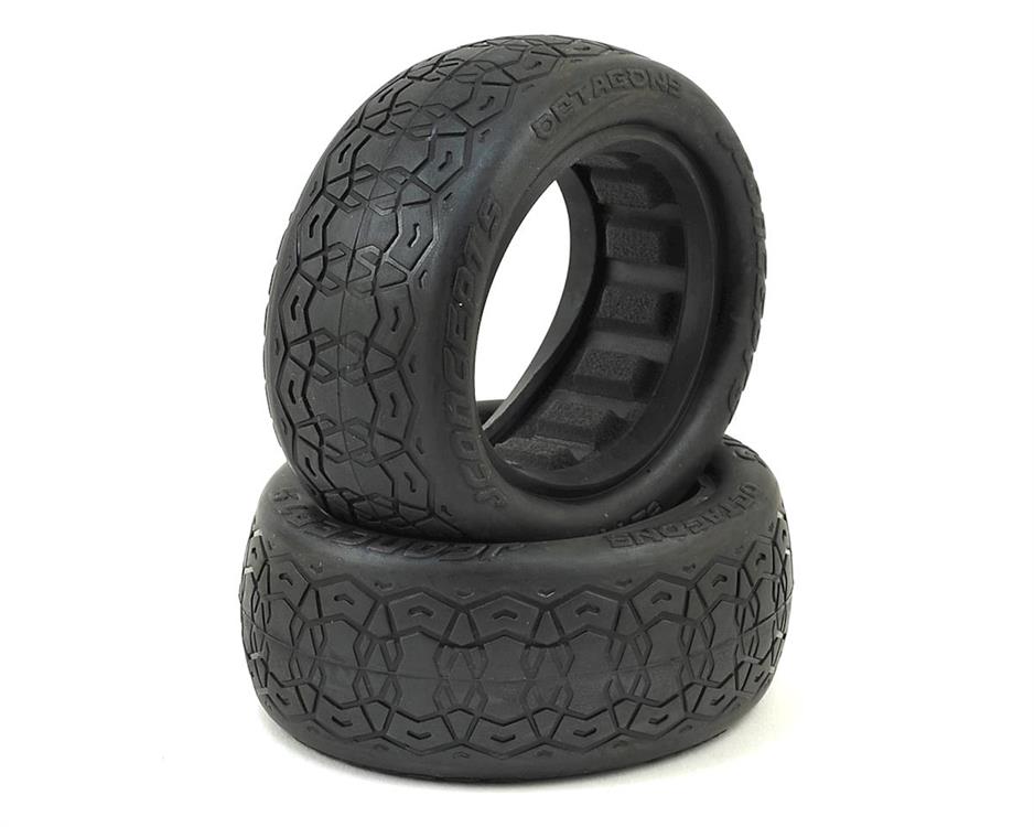 JConcepts Octagons 2.2" 4WD 1/10 Front Buggy Tires (2) (Aqua A2)