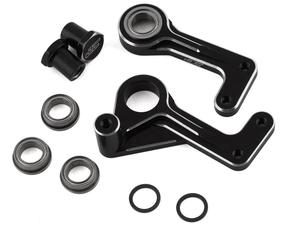 JConcepts RC10T Aluminum Steering Bellcranks (Black)