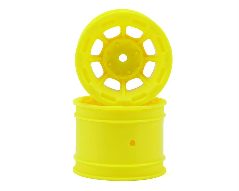 JConcepts Hazard 1.7" RC10 Rear Wheel (Yellow) (2)