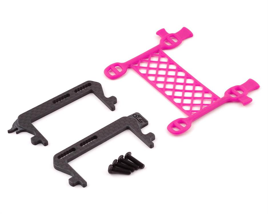 JConcepts B6.2 Cargo Net Battery Brace (Pink)