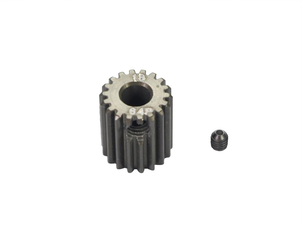 Motor-pinion alu hard 64P / 18T