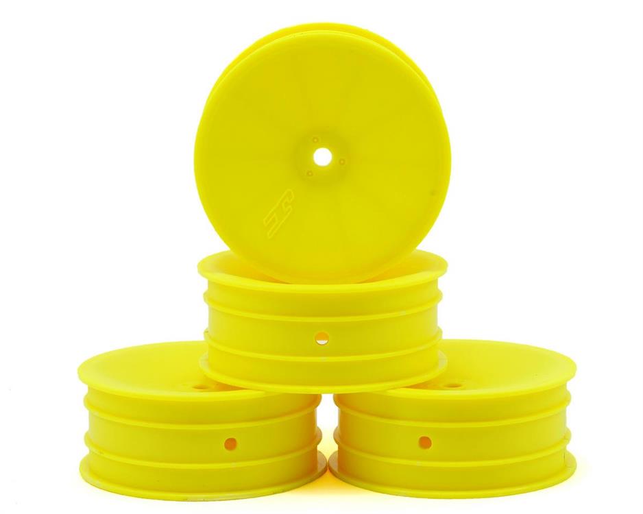 JConcepts 12mm Hex Mono 2.2 Front Wheels (4) (B7/B6/B5/RB6) (Yellow)