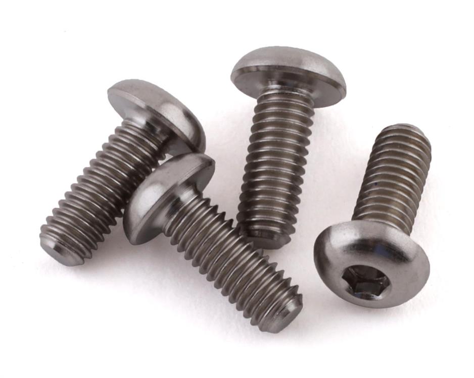 3x8mm "Grade 5" Titanium Button Head Hex Screw