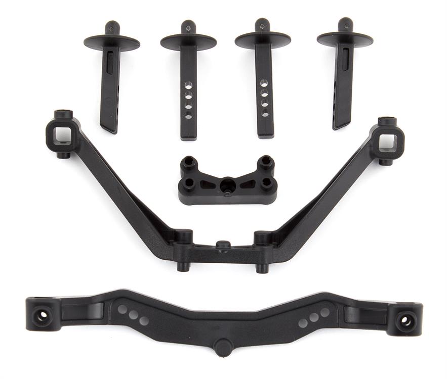 SC6.1 Body Mounts, front and rear