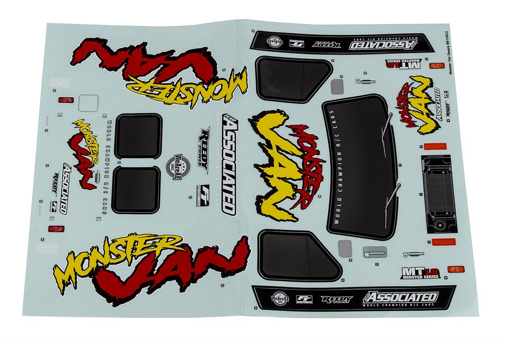 MT12 Monster Van Decal Sheet