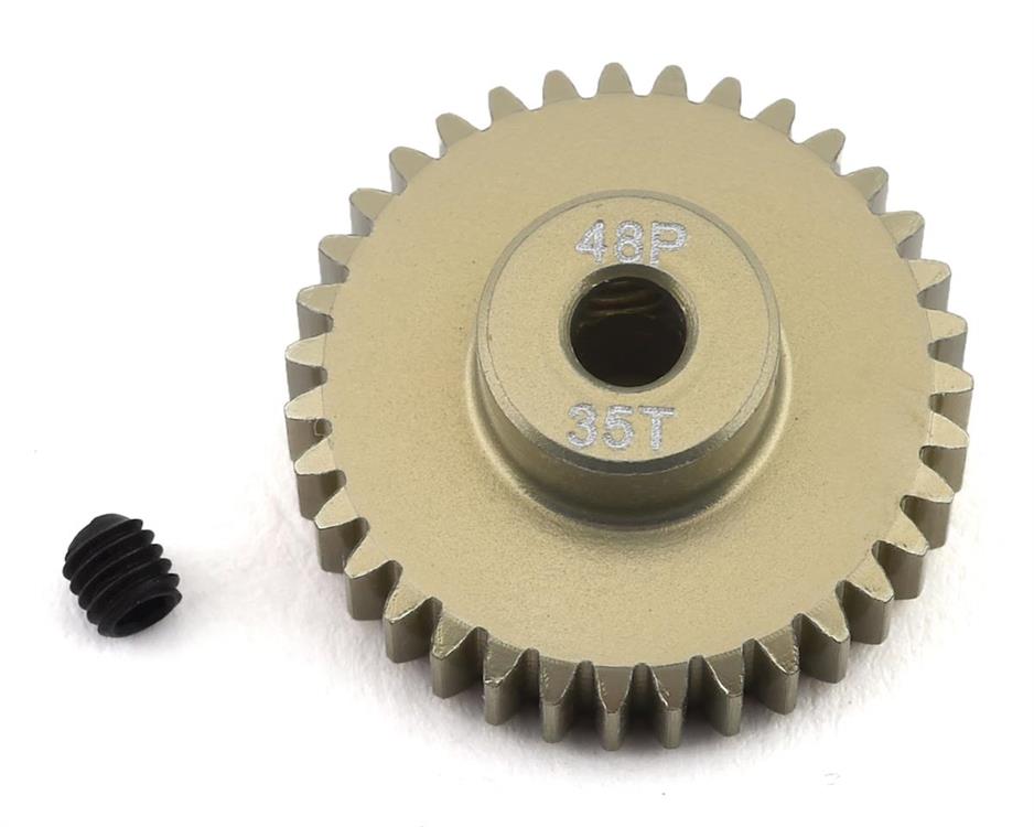 ProTek RC 48P Lightweight Hard Anodized Aluminum Pinion Gear (3.17mm Bore) (35T)