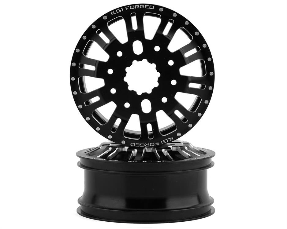 CEN KG1 KD004 DUEL Front Dually Aluminum Wheel (Black) (2)