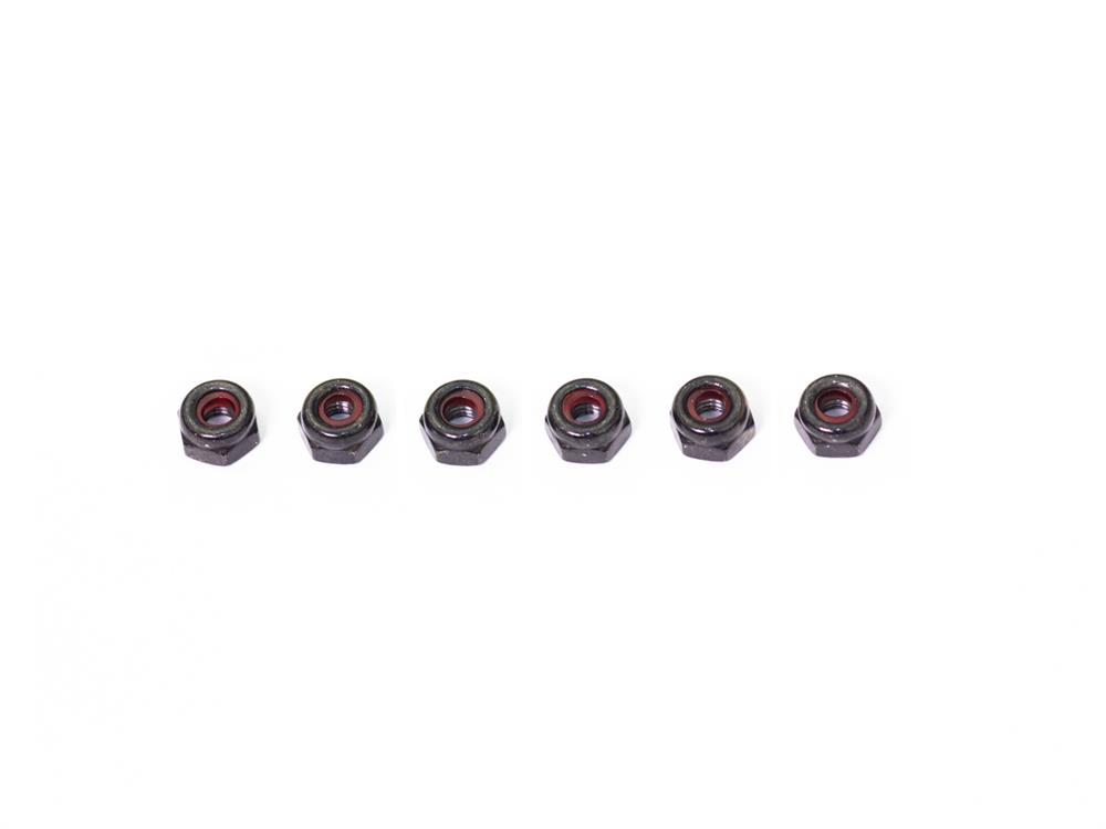 M2.6 NYLON NUT (Black/6pcs)