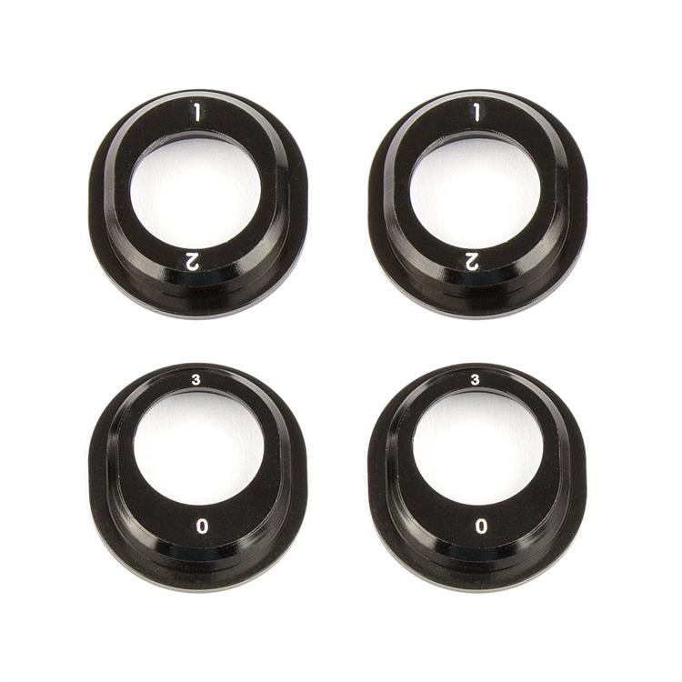 RC10B6.1 Aluminum Differential Height Inserts, black