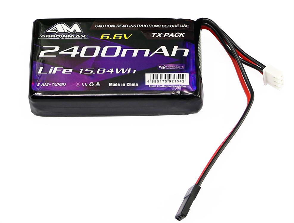 AM Lipo 2400mAh 6.6V For Futaba 4PK/4PX/4PV/7PX