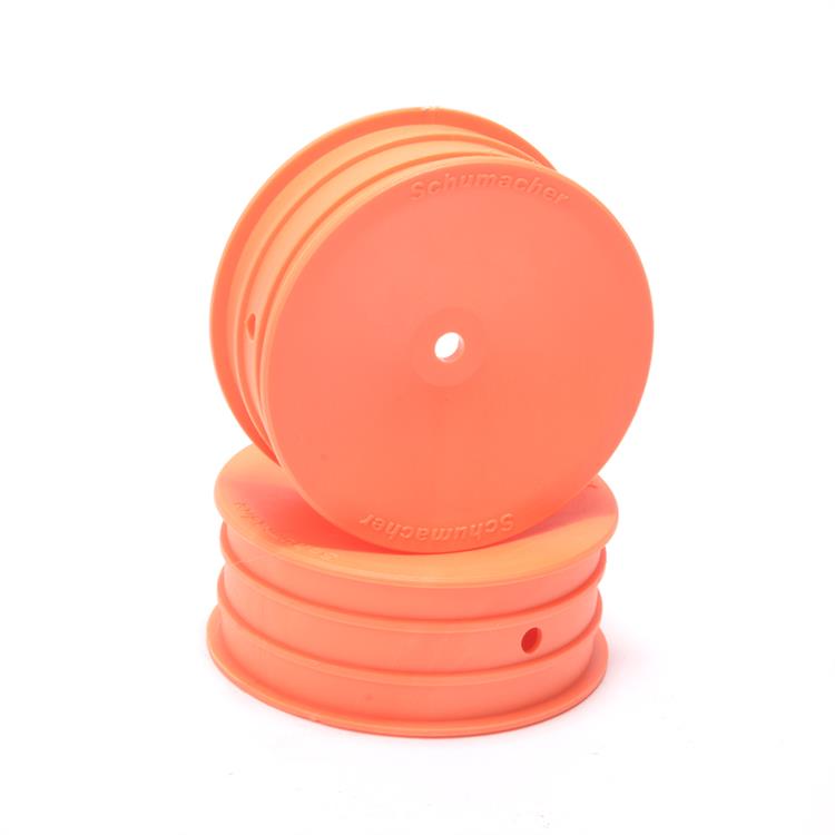 fälg fram 1:10 2WD, (12mm Hex) Orange - Par