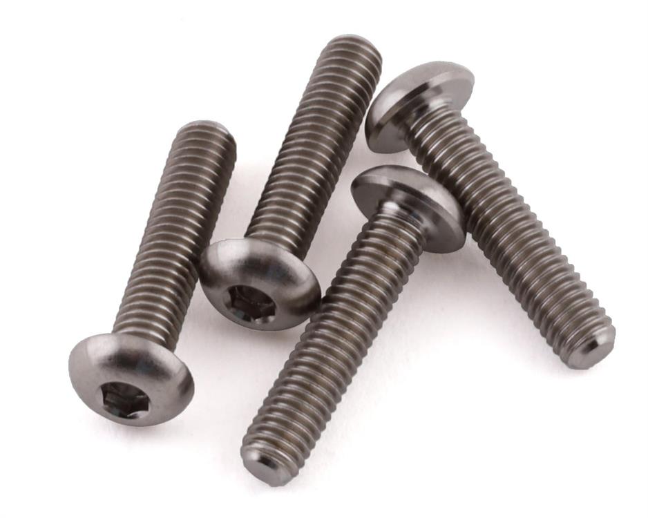 3x15mm "Grade 5" Titanium Button Head Hex Screw