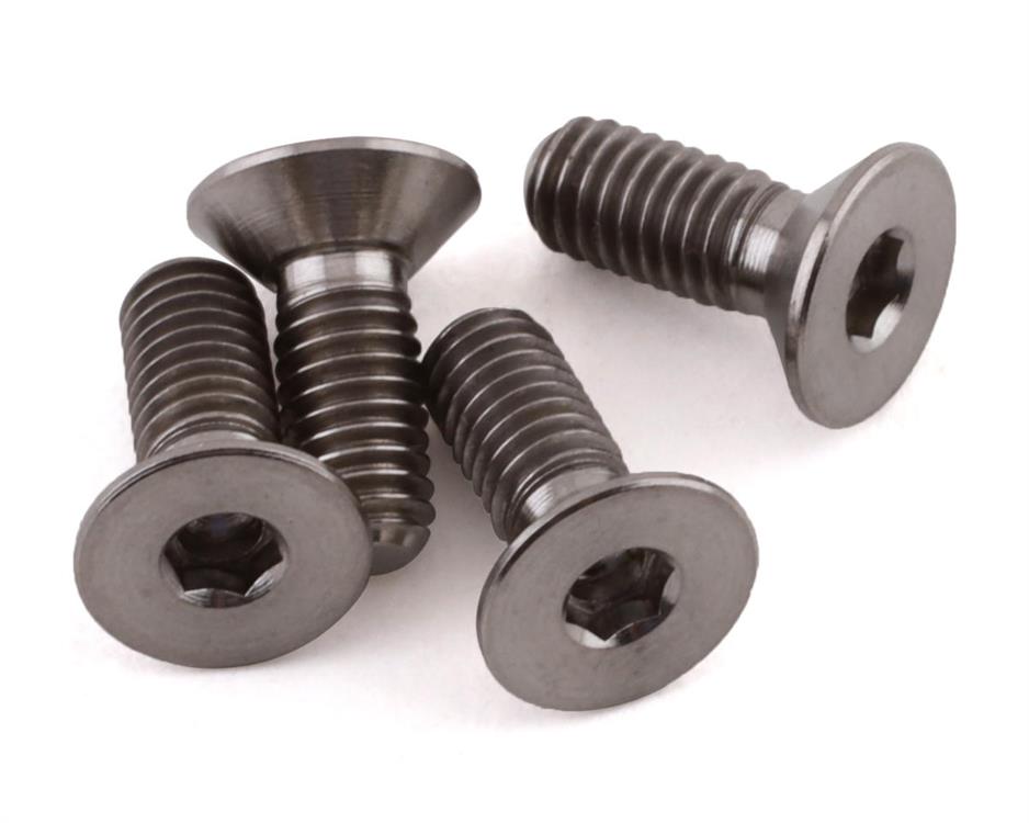 3x8mm "Grade 5" Titanium Flat Head Hex Screw