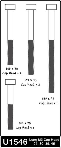 SPEED PACK - M3 Cap Hd 25;30;35;40;45mm