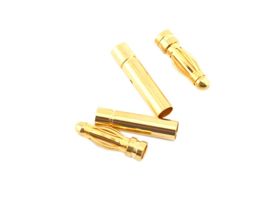 3.0mm Gold Plated Inline kontakt (2 hane/2 hona)