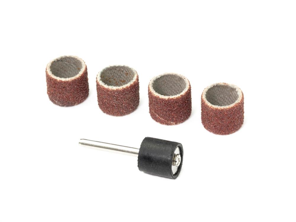 12.7mm SANDING BAND SET (Mandrel x1, Sanding band x4)