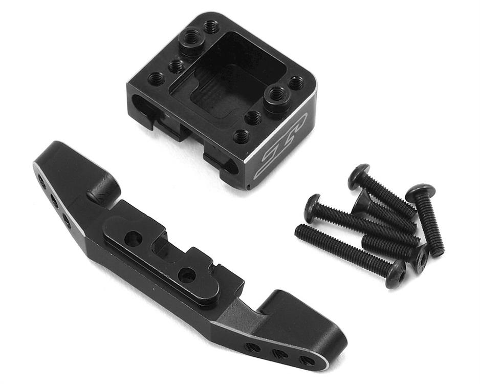 JConcepts B6/B6D Aluminum Front Camber Link Mount Bulkhead (Black)