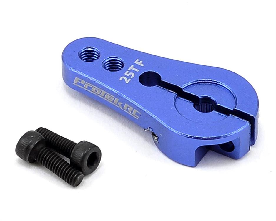 4mm Aluminum Short Clamping Servo Horn (Blue) (25T)