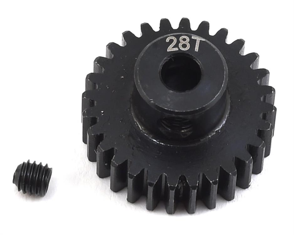 motordrev / pinion, stål 48P (3.17mm Bore) (28T)