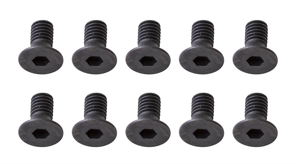 Screws, M2.5x8mm FHCS, 2mm hex