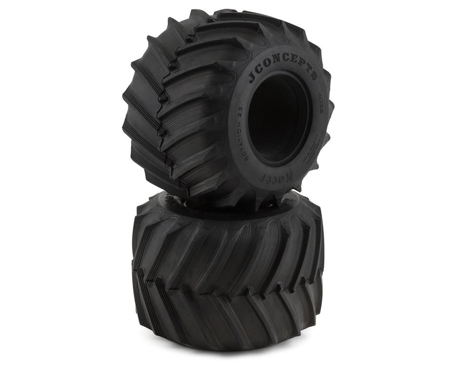 JConcepts Firestorm Racer 2.6" Monster Truck Tires (2) (Blue)