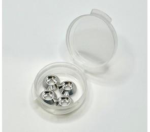 1/8th Cone Washers, Socket Head 4 pcs (Silver) 