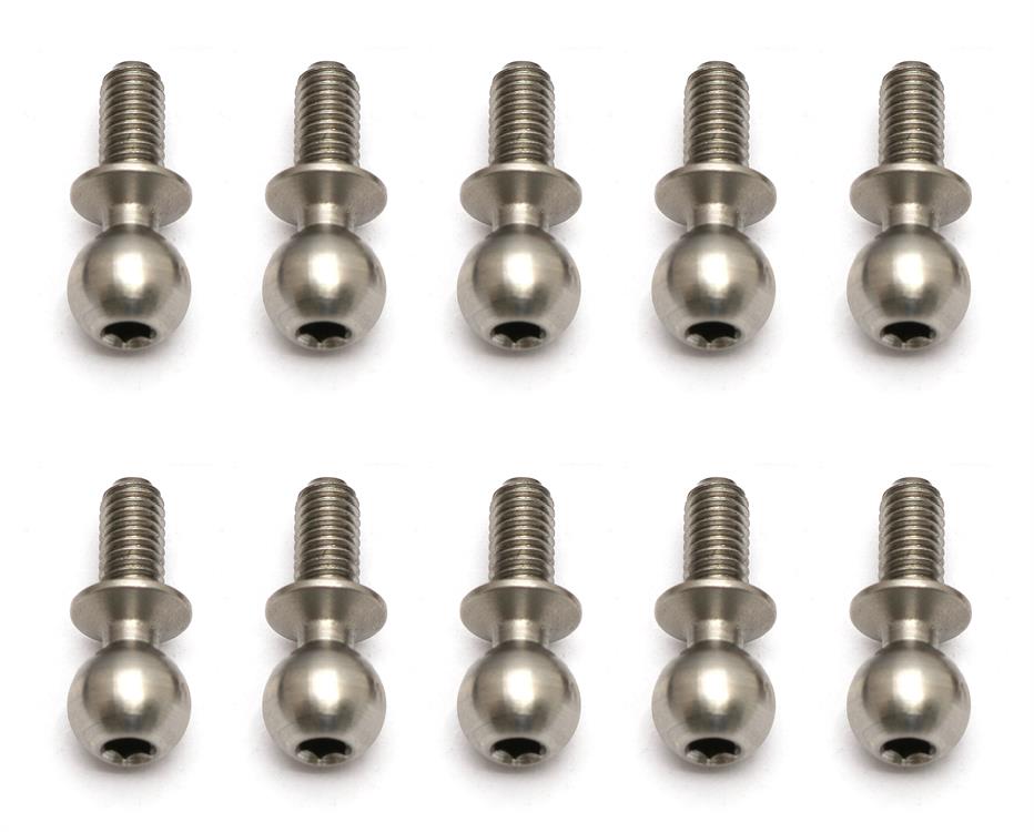 Heavy-duty Ballstuds, 6 mm, long neck