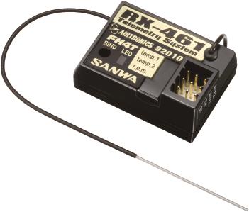 Sanwa RX-461 (2.4GHz, 4-Channel, FHSS-4) Telemetry Receiver