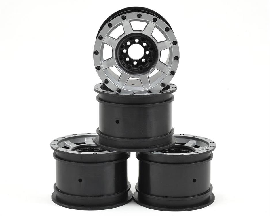 JConcepts Vengeance 2.2 Rock Crawler Wheels (4) (Black/Chrome)