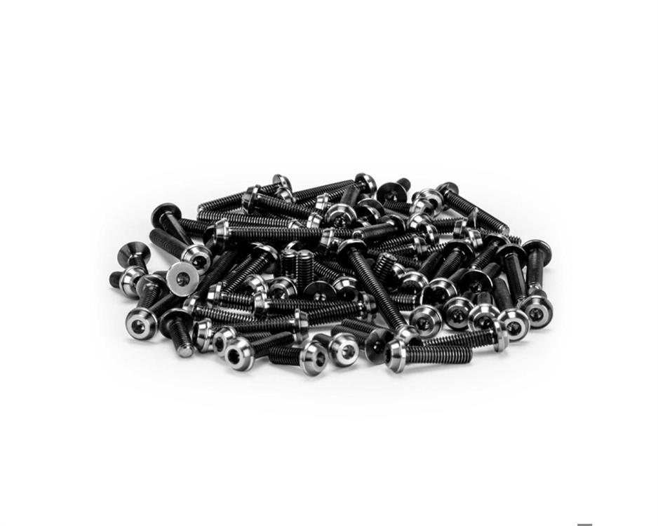 JConcepts RC10 B7/B7D Titanium Upper Screw Set (Black) (77)