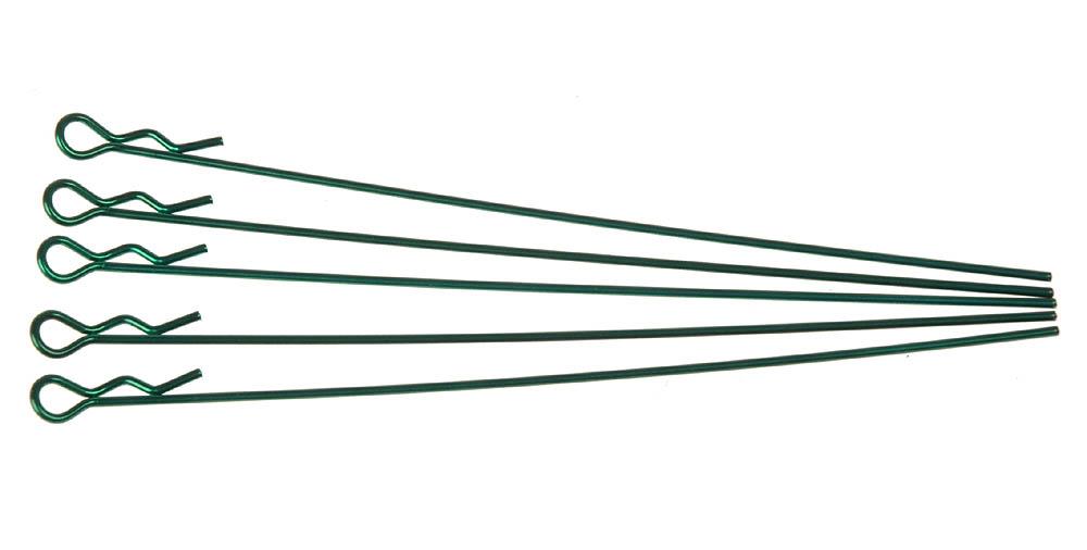 extra långa karossericlips 1/10 - grön metallic
