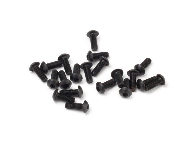 RACE SPEC BUTTON HEAD SCREW M3x8mm (20pcs)