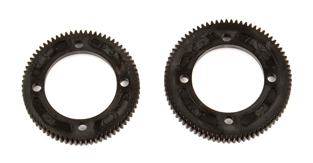 RC10B74 Center Diff Spur Gears, 72T/48P, 78T/48P