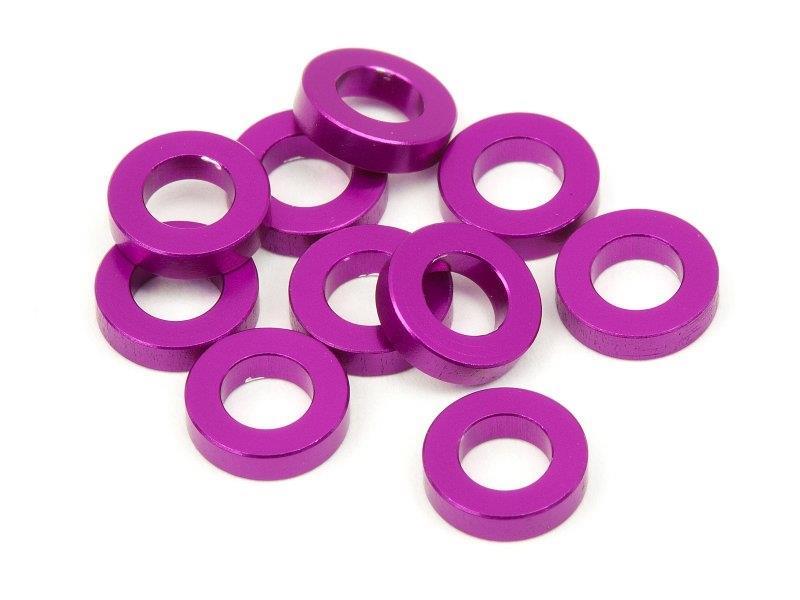 ALUMINIUM WASHER 3 X 6 X 1.5 MM (PURPLE/10 PCS)