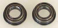 Ball Bearing - 5x9x3 Red Sealed Flanged - (pr)