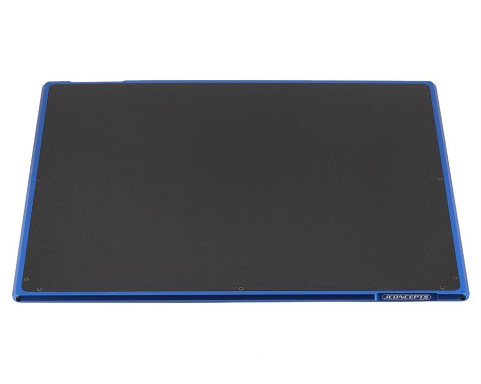 JConcepts Aluminum & Carbon Set Up Board (Blue) (20x16")