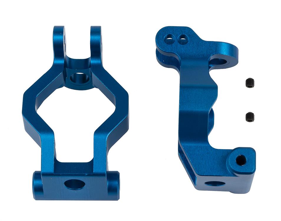 SR7 FT Caster Blocks, blue aluminum