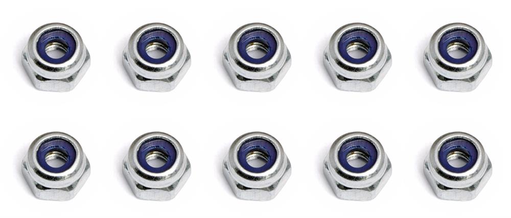 Locknuts, M2.5x0.4, Shock Piston, silver