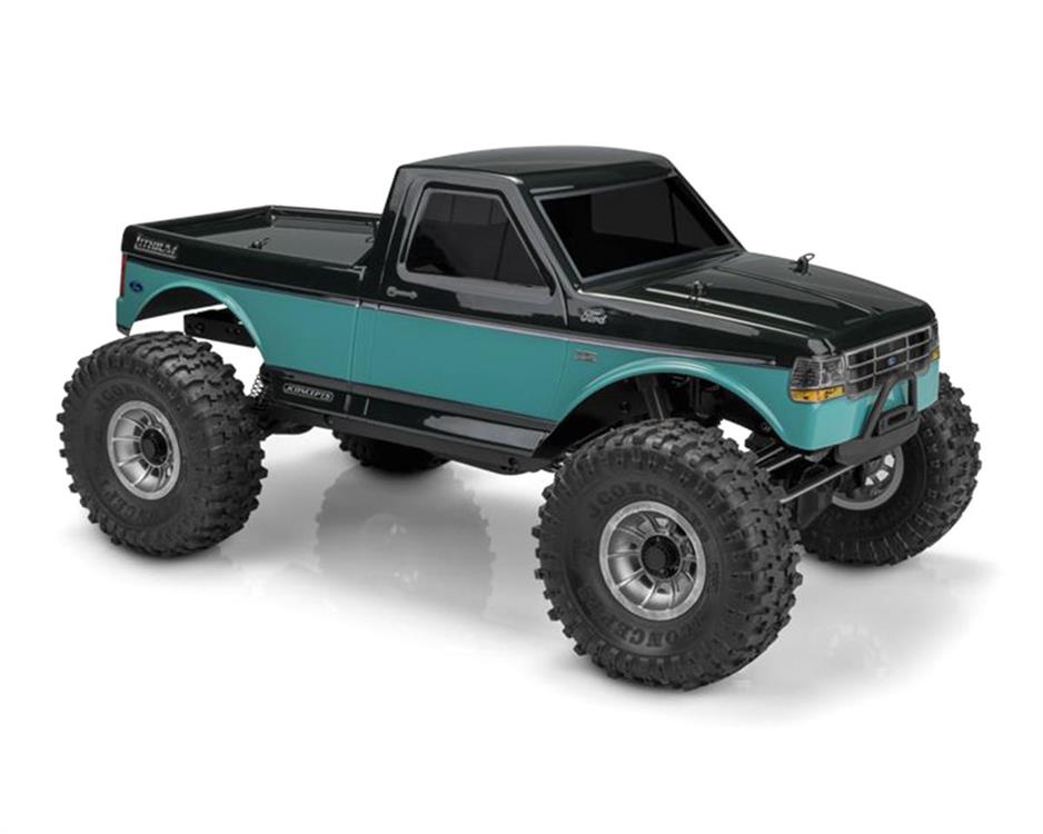 JConcepts Tucked 1995 Ford F-150 Rock Crawler "Pre-Trimmed" Body (Clear) (12.3")