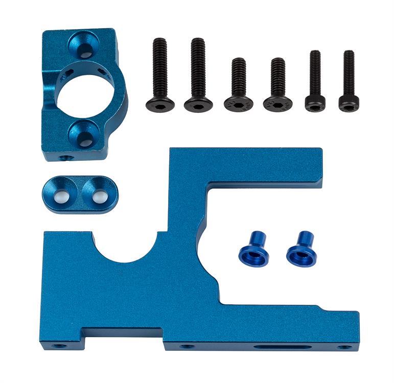 SR7 Motor Mount, blue aluminum