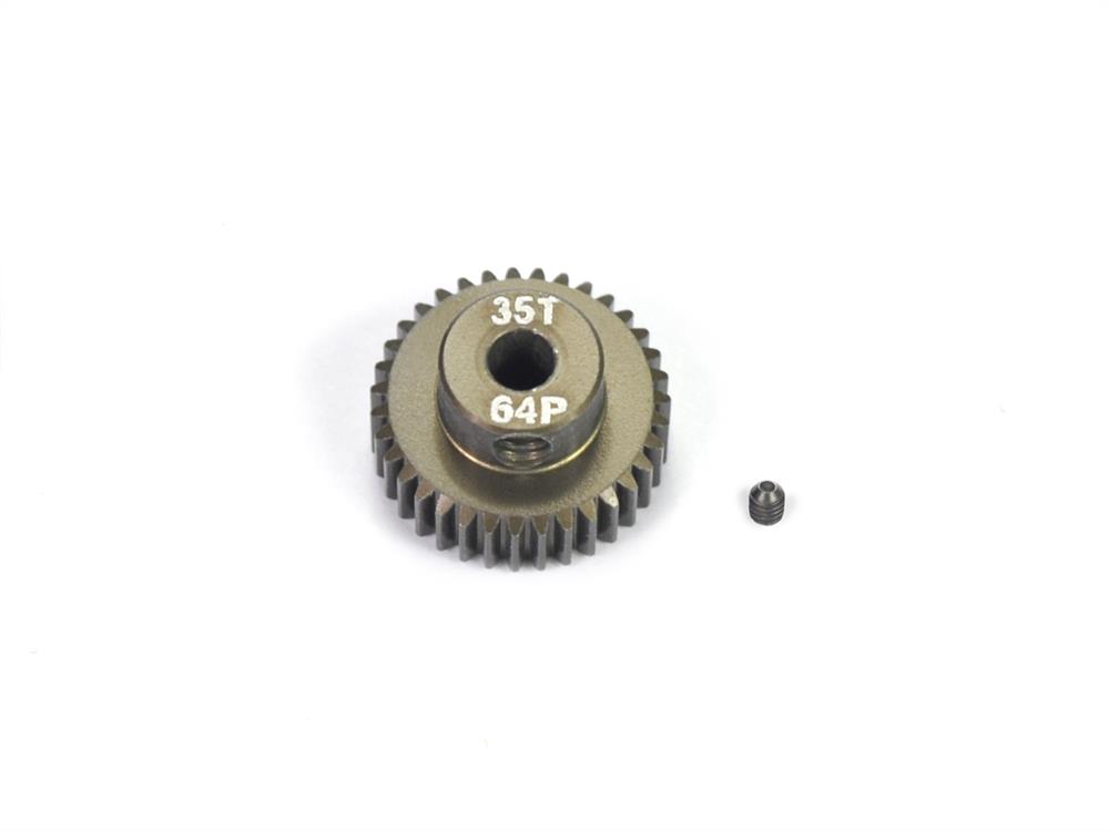 Motor-pinion alu hard 64P / 35T