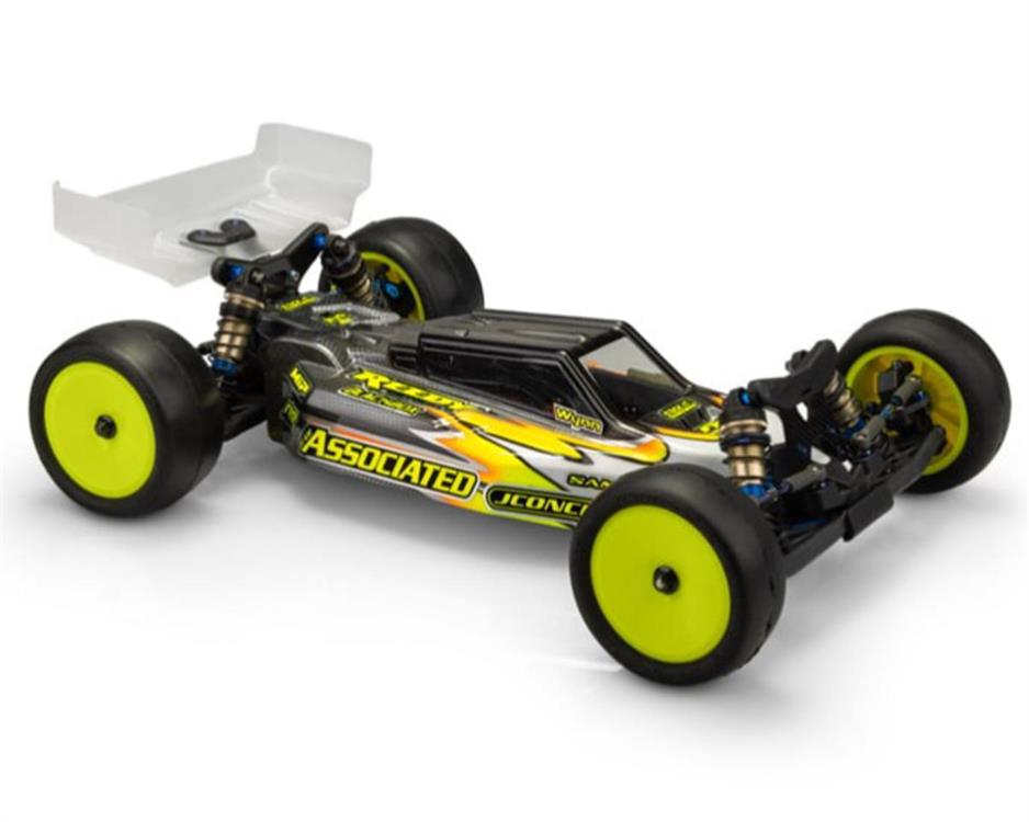 JConcepts RC10 B7/B7D "F2" Body w/Turf & Carpet Wings (Clear) (Light Weight)