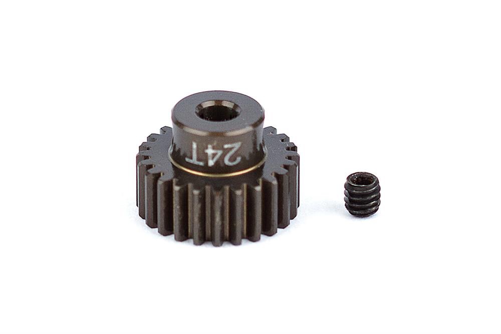 FT Aluminum Pinion Gear, 24T 48P, 1/8 shaft