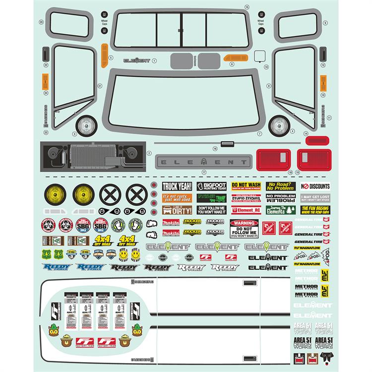 Sendero HD Decal Sheet