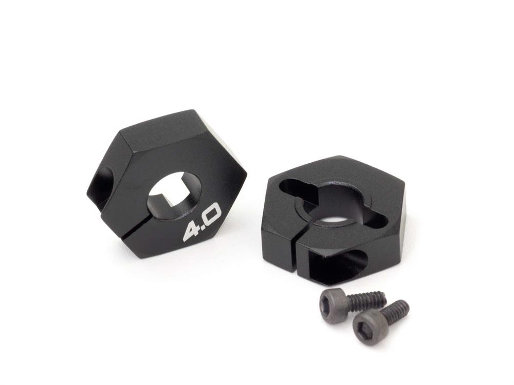 INFINITY ALUMINUM HEX WHEEL HUB (4.0mm/Black) (2)