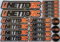 NettoRC Sticker Black/Orange 2021 Dekaler A5