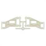 RC10 FRONT WIDE SUSPENSION ARMS, WHITE