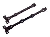 RC10B74.1 FT Flex Chassis Brace Support Set, 2.0mm, carbon fiber