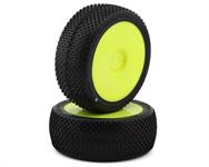 JConcepts Arina Pre-Mounted 1/8th Buggy Tires (Yellow) (2) (Green)